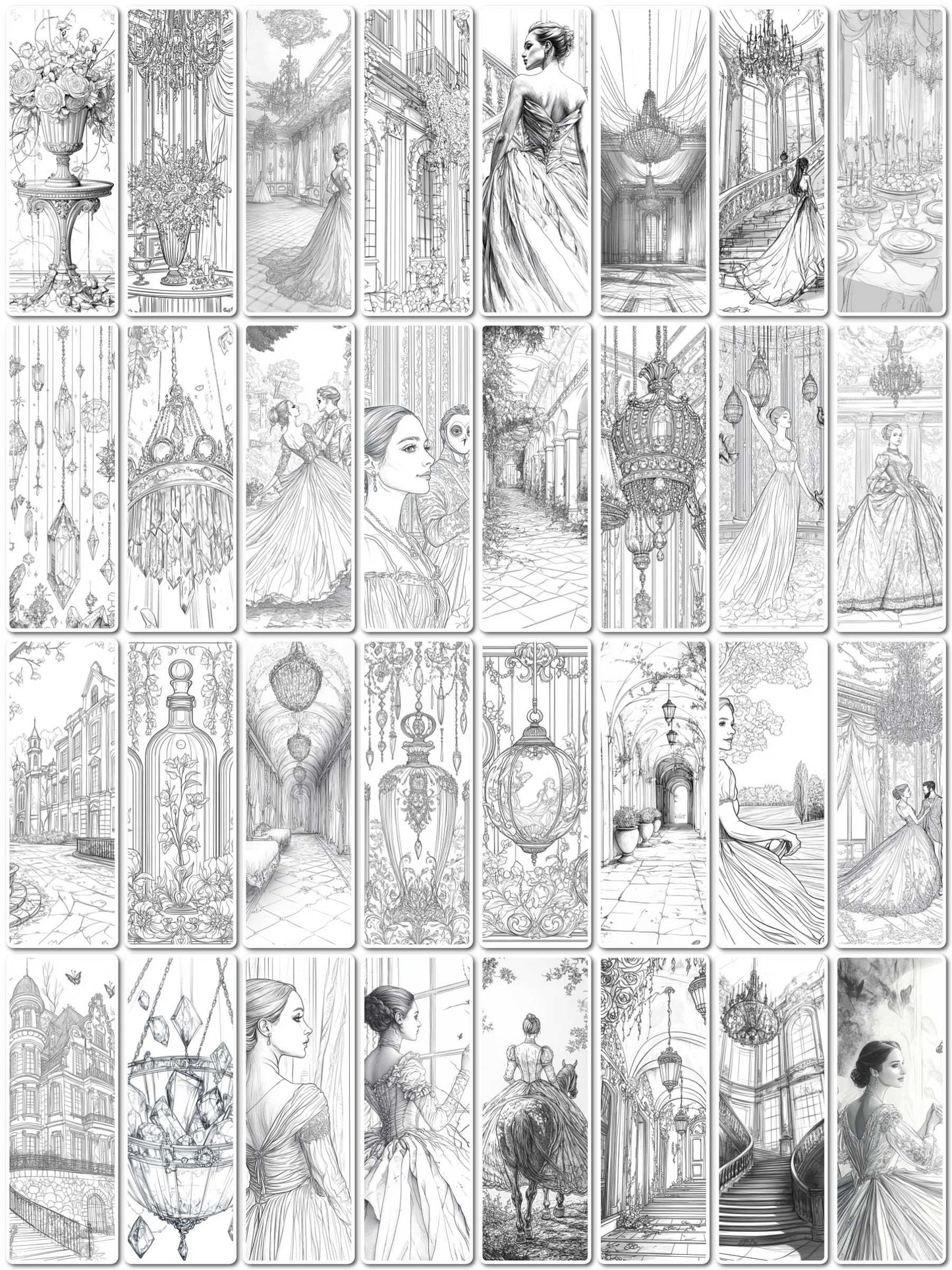 Elegant Summer Day Coloring Book