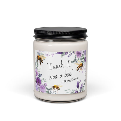 I Wish I Was a Bee Soy Candle — Floral Scented 9oz Jar