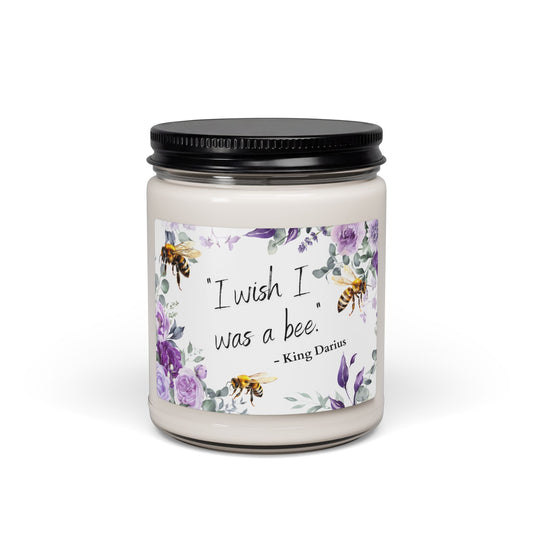 I Wish I Was a Bee Soy Candle — Floral Scented 9oz Jar
