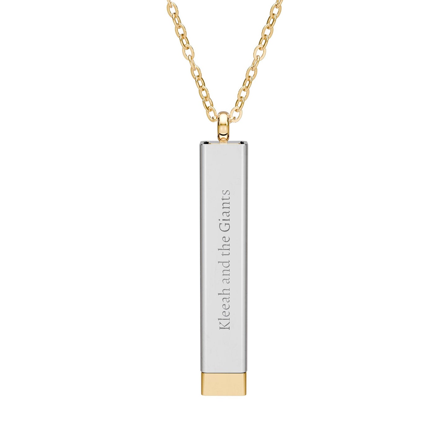 Hidden Message Sliding Bar Necklace — Family is Important
