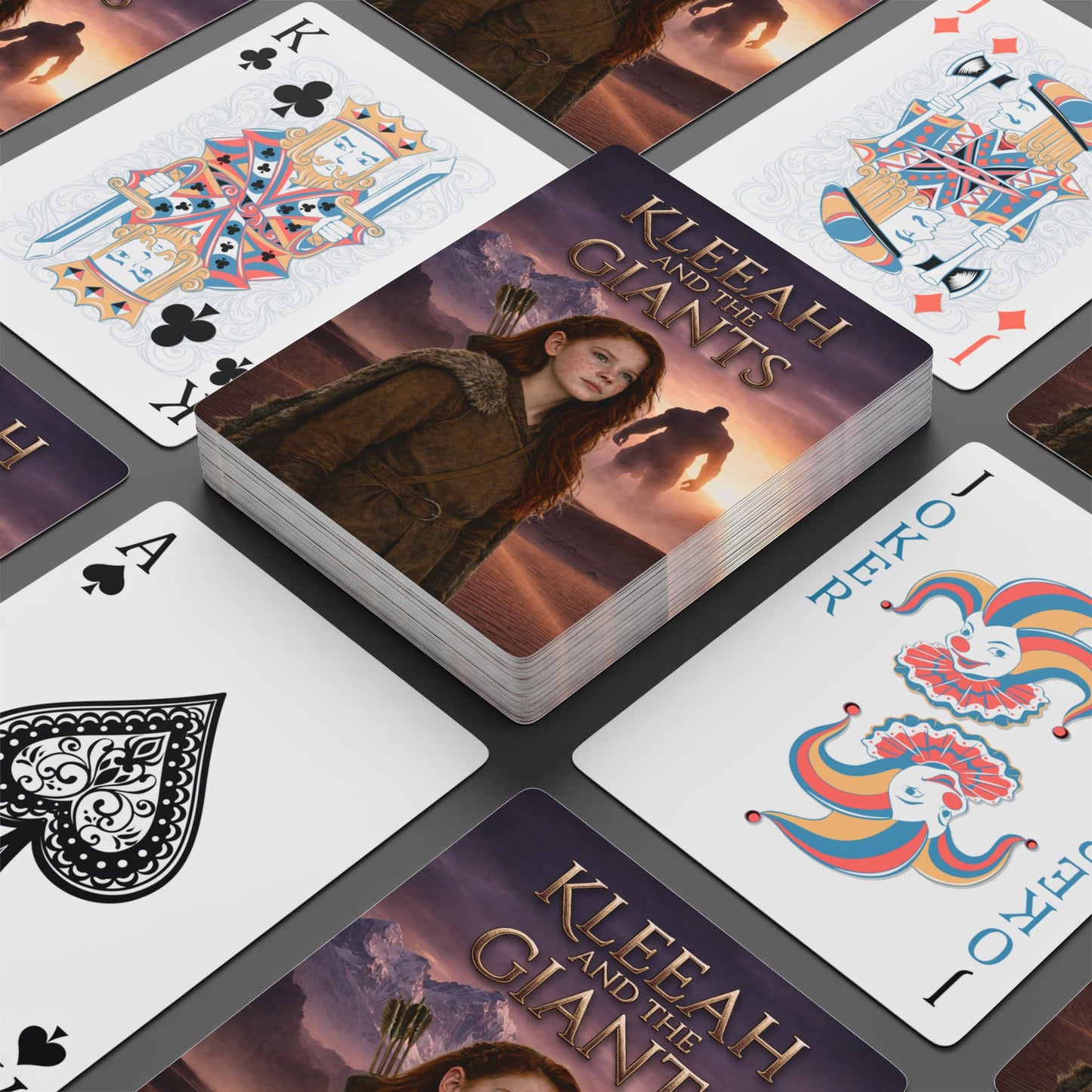 Kleeah and the Giants Poker Playing Cards — Fantasy Movie Art Deck