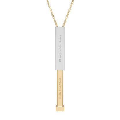 Hidden Message Sliding Bar Necklace — Family is Important
